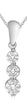.40CT DIAMOND 14KT WHITE GOLD ROUND GRADUATING JOURNEY 3 STONE FLOATING PENDANT