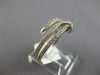 ESTATE .71CT DIAMOND 14KT WHITE GOLD 3D CLASSIC CRISS CROSS NAIL FUN RING