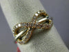 ESTATE .38CT PINK DIAMOND 18KT WHITE & ROSE GOLD 3D CLASSIC INFINITY LOVE RING