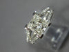 LARGE 1.53CT DIAMOND 14KT WHITE GOLD 3D PRINCESS & ROUND ENGAGEMENT RING #27859