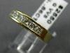 ESTATE .86CT DIAMOND 14K YELLOW GOLD 3D PRINCESS CHANNEL ANNIVERSARY RING #22474