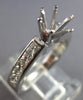 .60CT DIAMOND 14KT WHITE GOLD SIX PRONG CHANNEL SEMI MOUNT ENGAGEMENT RING 28073