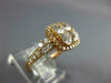 ESTATE 1.32CT DIAMOND 18KT ROSE GOLD ROUND CLUSTER SQUARE HALO ANNIVERSARY RING