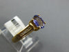 .71CT DIAMOND & AAA TANZANITE 14KT YELLOW GOLD 3D OVAL & ROUND FRIENDSHIP RING