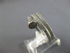 ESTATE .71CT DIAMOND 14KT WHITE GOLD 3D CLASSIC CRISS CROSS NAIL FUN RING