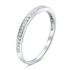 .10CT DIAMOND 14K WHITE GOLD 3D FILIGREE SEMI ETERNITY WEDDING ANNIVERSARY RING