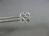 1.09CT DIAMOND 18KT WHITE GOLD 3D ROUND CLUSTER INVISIBLE SQUARE STUD EARRINGS