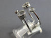 ESTATE WIDE .20CT DIAMOND 18K WHITE GOLD CLASSIC CIRCLE OF LIFE TENSION FUN RING