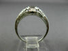 ANTIQUE WIDE .70CT DIAMOND & AAA SAPPHIRE 18KT WHITE GOLD ENGAGEMENT RING 26036