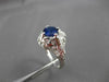ANTIQUE 1.77CT OLD MINE DIAMOND & AAA SAPPHIRE PLATINUM COCKTAIL RING #11183