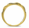 .10CT DIAMOND 14KT YELLOW GOLD CLASSIC LOVE KNOT INFINITY ROPE ANNIVERSARY RING