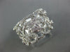 WIDE .76CT DIAMOND 18KT WHITE GOLD MULTI ROW LOVE KNOT ETOILE ANNIVERSARY RING