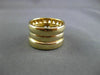 ESTATE WIDE 1.50CT DIAMOND 14K YELLOW GOLD 3 ROW WEDDING ANNIVERSARY RING #21688
