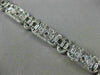 ANTIQUE LARGE 4.06CT DIAMOND PLATINUM 3D MARQUISE SHAPE OVAL TENNIS BRACELET