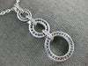 LARGE 2.13CT DIAMOND & SAPPHIRE 18KT WHITE GOLD CIRCLE OF LIFE JOURNEY PENDANT