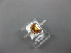 .70CT DIAMOND & AAA CITRINE 18KT WHITE GOLD 3D EMERALD CUT BEZEL FRIENDSHIP RING
