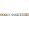 ESTATE LARGE 7.0CT DIAMOND 14KT YELLOW GOLD 3D CLASSIC ROUND TENNIS BRACELET