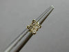 ESTATE .15CT PRINCESS DIAMOND 14KT YELLOW GOLD SOLITAIRE CLASSIC STUD EARRINGS