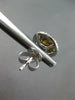 LARGE 1.6CT WHITE & FANCY YELLOW DIAMOND 18KT 2 TONE GOLD 3D HALO STUD EARRINGS