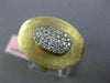 ESTATE LARGE .50CT DIAMOND 14KT TWO TONE GOLD 3D CLASSIC OVAL ITALIAN FUN RING