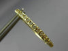 ESTATE .54CT DIAMOND 14KT YELLOW GOLD 3D HOOP HUGGIE HANGING EARRINGS #16814