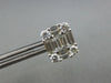 LARGE 2.25CT DIAMOND 18KT WHITE GOLD 3D ROUND & BAGUETTE SQUARE STUD EARRINGS