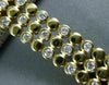 ESTATE WIDE 2.70CT DIAMOND 14KT YELLOW GOLD CLASSIC 3 ROW ETOILE BRACELET #2625