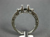 ESTATE .51CT DIAMOND 14KT WHITE GOLD 3D LUCIDA SEMI MOUNT ENGAGEMENT RING #23798