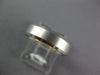 ESTATE 14KT WHITE GOLD MATTE & SHINY COMFORT FIT WEDDING ANNIVERSARY RING #27064