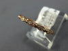ESTATE .09CT DIAMOND 14KT ROSE GOLD 2MM MARQUISE SHAPE FILIGREE ANNIVERSARY RING
