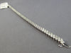 3.17CT DIAMOND 14K WHITE GOLD 3D ROUND MARQUISE SHAPE MULTI LEAF TENNIS BRACELET