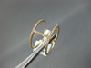 ESTATE WIDE .17CT DIAMOND 14KT YELLOW GOLD 3D CLASSIC BAR FUN RING
