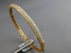 LARGE 1.91CT DIAMOND 18K ROSE GOLD 3 ROW PAVE SEMI ETERNITY CUFF BANGLE BRACELET