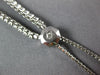 ESTATE 1.19CT DIAMOND 14K WHITE GOLD 3D CLASSIC ROUND ADJUSTABLE TENNIS BRACELET