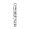 ESTATE 4.0CT DIAMOND 14KT WHITE GOLD 3D ROUND INSIDE OUT HOOP HANGING EARRINGS