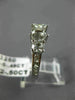 ESTATE .98CT DIAMOND 14KT WHITE GOLD 3D ROUND SEMI MOUNT ENGAGEMENT RING #21433