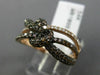EFFY 1.50CT WHITE & CHOCOLATE FANCY DIAMOND 14KT ROSE GOLD 3D LOVE KNOT RING