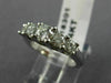 ESTATE .78CT ROUND DIAMOND 14KT WHITE GOLD 5 STONE LUCIDA ENGAGEMENT RING #18301