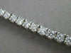 ANTIQUE 3.40CT DIAMOND 14K WHITE GOLD MODERN RECTANGLE BRACELET 7" F/G VVS #1495