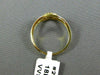 ESTATE .15CT DIAMOND 18KT YELLOW GOLD 3D FLOWER BEZEL CLASSIC LOVE RING #25832
