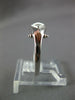 ESTATE .08CT DIAMOND 14KT WHITE GOLD PRINCESS INVISIBLE SQUARE FUN RING #27300