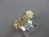 WIDE .29CT DIAMOND 14KT YELLOW GOLD MULTI HEART SEMI ETERNITY ANNIVERSARY RING