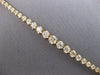 ESTATE 2.81CT DIAMOND 14KT YELLOW GOLD CLASSIC ROUND GRADUATING TENNIS BRACELET
