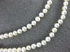 ESTATE AAA SOUTH SEA PEARL 14K WHITE GOLD 3D CLASSIC 5mm TWO ROW NECKLACE #21026