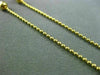 ESTATE LONG 14KT YELLOW GOLD BEAD BY THE YARD ITALIAN DIAMOND CUT NECKLACE 24937