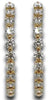 .35CT DIAMOND 14KT YELLOW GOLD 3D ROUND SHARED PRONG INSIDE OUT HANGING EARRINGS