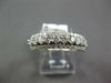 ESTATE .88CT DIAMOND 14KT WHITE GOLD ROUND 3 ROW SEMI ETERNITY ANNIVERSARY RING