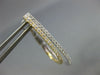 ESTATE .56CT DIAMOND 18K 2 TONE GOLD 2 ROW DOUBLE OVAL CLIP ON HANGING EARRINGS