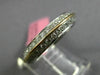 ESTATE 1.17CT DIAMOND 18KT 2 TONE GOLD TWO ROW ETERNITY WEDDING ANNIVERSARY RING
