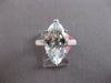 EXTRA LARGE 5.66CT DIAMOND & AAA AQUAMARINE 18KT WHITE GOLD 3D ENGAGEMENT RING